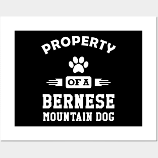 Bernese mountain dog - Property of a bernese mountain dog Posters and Art